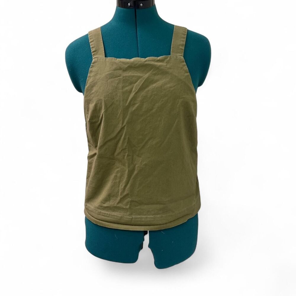 Kate Spade Saturday Olive Green 98% cotton tank top with a structured fit